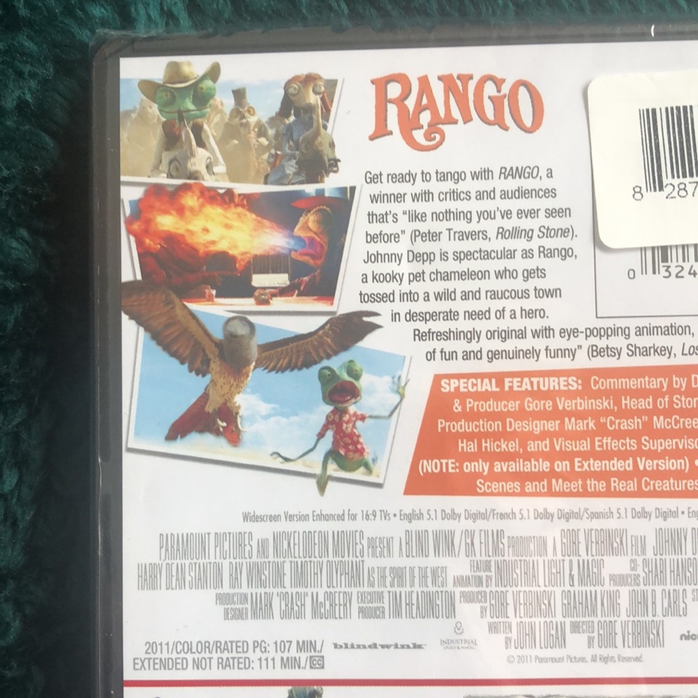 🤑3/$15🤑 Movie Bundle (Rango & Barnyard) - Picture 3 of 4
